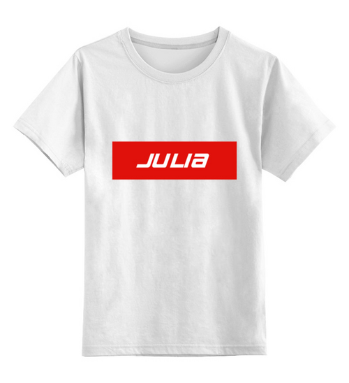 Заказать детскую футболку в Москве. Детская футболка классическая унисекс Julia от THE_NISE  - готовые дизайны и нанесение принтов.