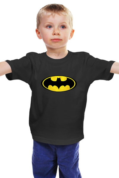 Заказать детскую футболку в Москве. Детская футболка классическая унисекс batman от niggalay - готовые дизайны и нанесение принтов.