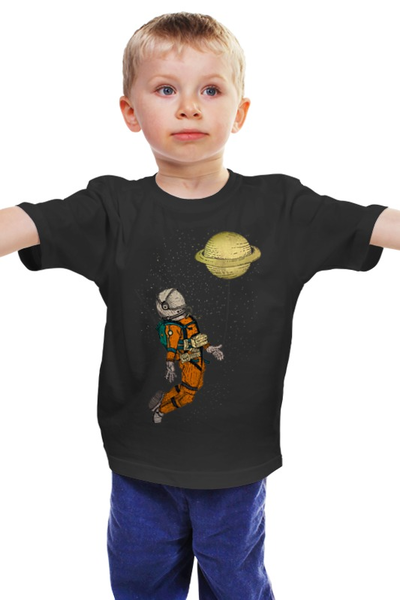 Заказать детскую футболку в Москве. Детская футболка классическая унисекс Сатурн от printik - готовые дизайны и нанесение принтов.