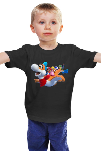 Заказать детскую футболку в Москве. Детская футболка классическая унисекс Супер Марио  от ПРИНТЫ ПЕЧАТЬ  - готовые дизайны и нанесение принтов.