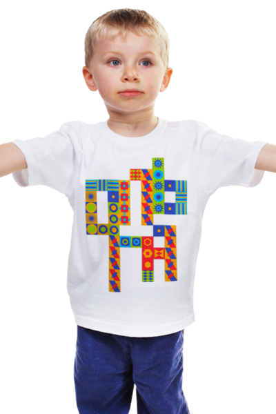 Заказать детскую футболку в Москве. Детская футболка классическая унисекс Ольга от sellena - готовые дизайны и нанесение принтов.