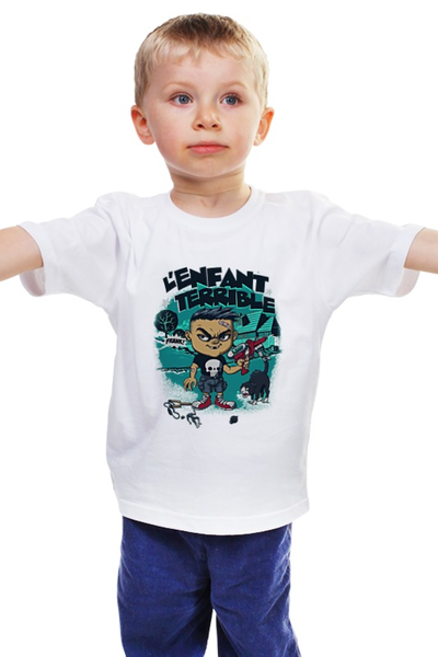 Заказать детскую футболку в Москве. Детская футболка классическая унисекс L'enfant terrible  от ПРИНТЫ ПЕЧАТЬ  - готовые дизайны и нанесение принтов.