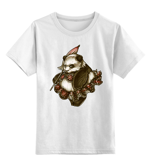 Заказать детскую футболку в Москве. Детская футболка классическая унисекс Panda Girl от Leichenwagen - готовые дизайны и нанесение принтов.