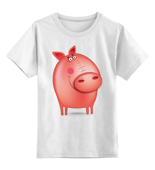 Заказать детскую футболку в Москве. Детская футболка классическая унисекс СВИНЮШКА  от IVDESIGN  - готовые дизайны и нанесение принтов.