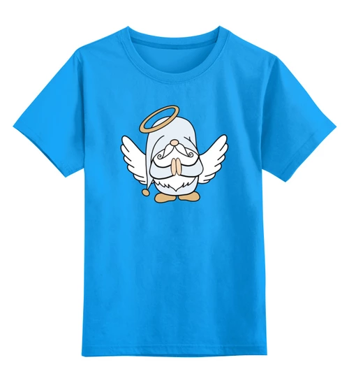 Заказать детскую футболку в Москве. Детская футболка классическая унисекс Гном ангел от cooldesign  - готовые дизайны и нанесение принтов.