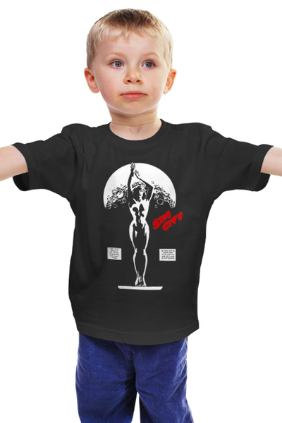 Заказать детскую футболку в Москве. Детская футболка классическая унисекс Sin City / Город Грехов от KinoArt - готовые дизайны и нанесение принтов.