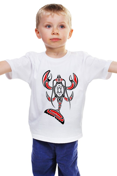 Заказать детскую футболку в Москве. Детская футболка классическая унисекс Totem cancer от jost - готовые дизайны и нанесение принтов.
