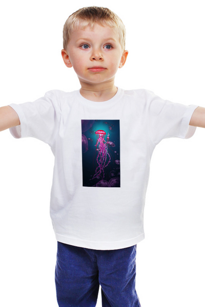 Заказать детскую футболку в Москве. Детская футболка классическая унисекс Королева медуз от Дана Столыпина - готовые дизайны и нанесение принтов.