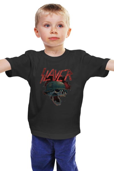 Заказать детскую футболку в Москве. Детская футболка классическая унисекс Slayer  от cherdantcev - готовые дизайны и нанесение принтов.