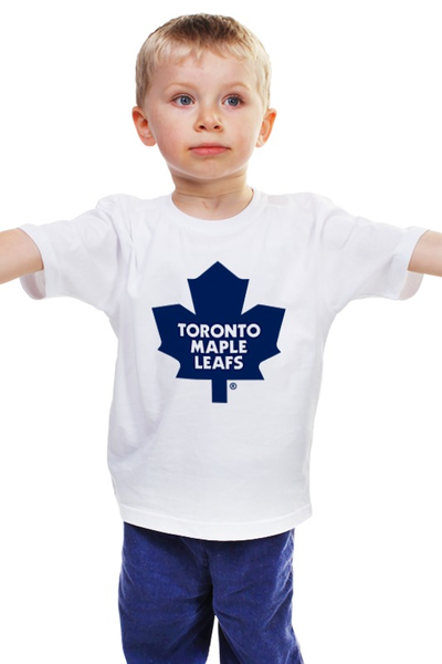 Заказать детскую футболку в Москве. Детская футболка классическая унисекс Toronto Maple Leafs / NHL Canada от KinoArt - готовые дизайны и нанесение принтов.