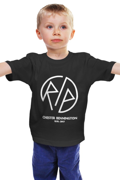 Заказать детскую футболку в Москве. Детская футболка классическая унисекс RIP Chester от skynatural - готовые дизайны и нанесение принтов.