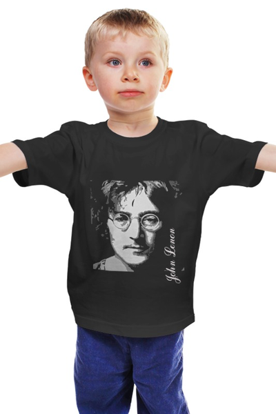 Заказать детскую футболку в Москве. Детская футболка классическая унисекс John Lennon от Goser - готовые дизайны и нанесение принтов.
