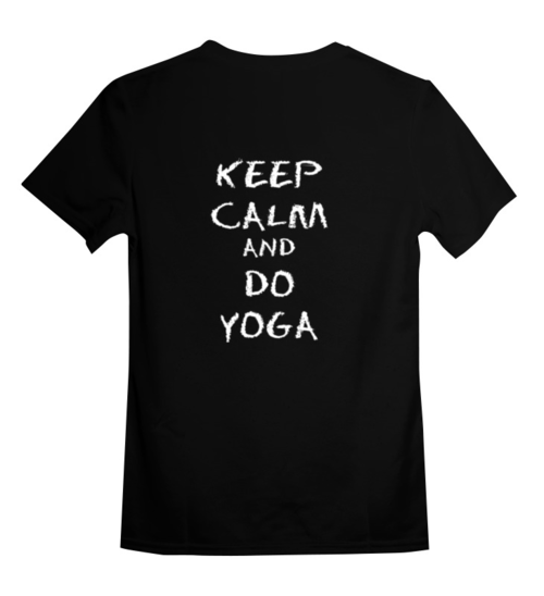 Заказать детскую футболку в Москве. Детская футболка классическая унисекс Keep Calm and Do Yoga  от Just kidding - готовые дизайны и нанесение принтов.