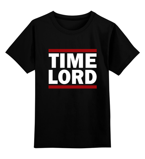 Заказать детскую футболку в Москве. Детская футболка классическая унисекс Time Lord от skynatural - готовые дизайны и нанесение принтов.
