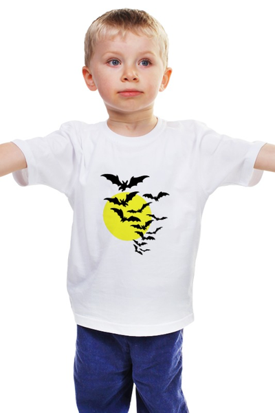 Заказать детскую футболку в Москве. Детская футболка классическая унисекс Летучая мышь от Виктор Гришин - готовые дизайны и нанесение принтов.