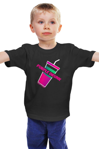 Заказать детскую футболку в Москве. Детская футболка классическая унисекс Purple drank от #GOGEL#MOGEL от #GOGEL #MOGEL - готовые дизайны и нанесение принтов.