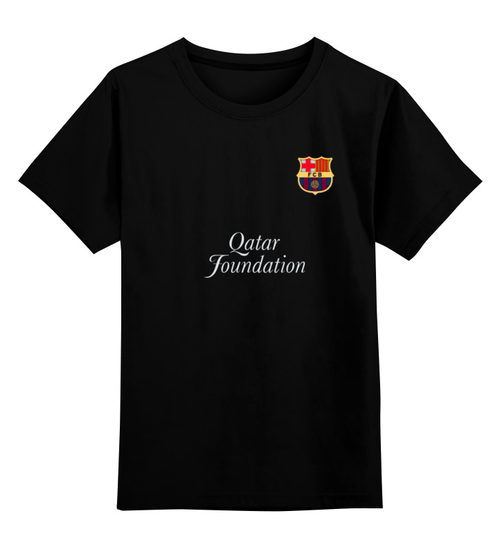 Заказать детскую футболку в Москве. Детская футболка классическая унисекс Barcelona от Ника - готовые дизайны и нанесение принтов.