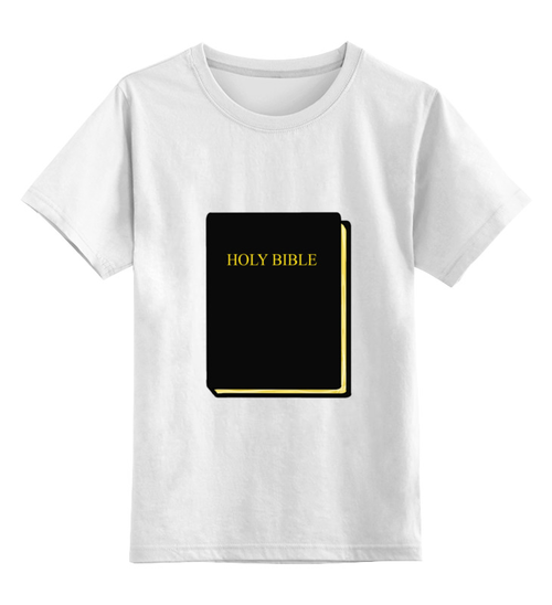 Заказать детскую футболку в Москве. Детская футболка классическая унисекс Holy Bible от YellowCloverShop - готовые дизайны и нанесение принтов.