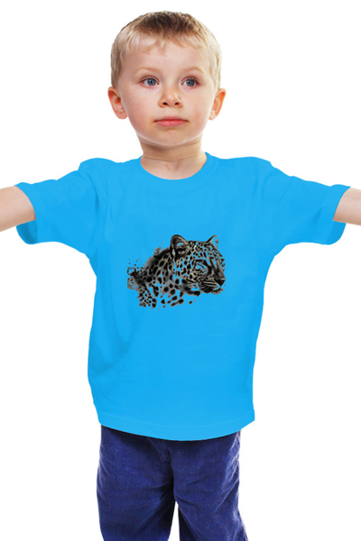 Заказать детскую футболку в Москве. Детская футболка классическая унисекс гепард от matveev - готовые дизайны и нанесение принтов.