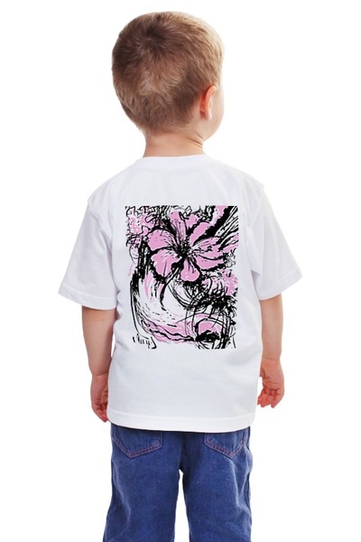 Заказать детскую футболку в Москве. Детская футболка классическая унисекс Flowers от sertus - готовые дизайны и нанесение принтов.