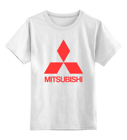 Заказать детскую футболку в Москве. Детская футболка классическая унисекс MITSUBISHI от DESIGNER   - готовые дизайны и нанесение принтов.