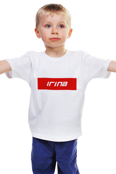 Заказать детскую футболку в Москве. Детская футболка классическая унисекс Irina от THE_NISE  - готовые дизайны и нанесение принтов.