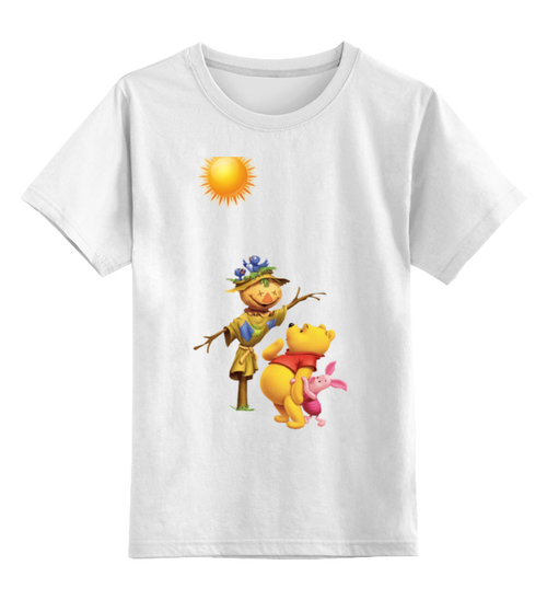 Заказать детскую футболку в Москве. Детская футболка классическая унисекс ВИНИПУХ от Vinli.shop  - готовые дизайны и нанесение принтов.