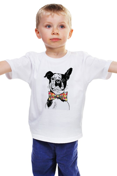 Заказать детскую футболку в Москве. Детская футболка классическая унисекс Собачка  от ПРИНТЫ ПЕЧАТЬ  - готовые дизайны и нанесение принтов.