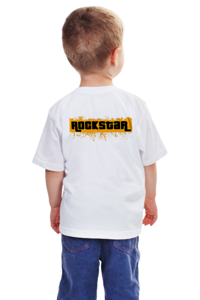 Заказать детскую футболку в Москве. Детская футболка классическая унисекс RockstarGames от buzz - готовые дизайны и нанесение принтов.