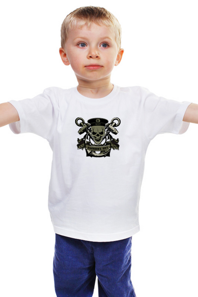 Заказать детскую футболку в Москве. Детская футболка классическая унисекс ФЛОТ!!! от Алексс Неро - готовые дизайны и нанесение принтов.