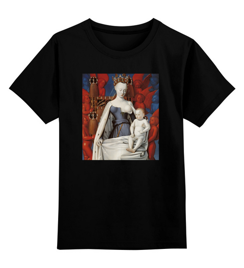 Заказать детскую футболку в Москве. Детская футболка классическая унисекс Дева Мария (Маленский диптих) от trend - готовые дизайны и нанесение принтов.