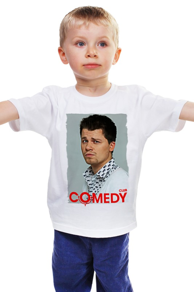 Заказать детскую футболку в Москве. Детская футболка классическая унисекс Comedy Club от Leichenwagen - готовые дизайны и нанесение принтов.
