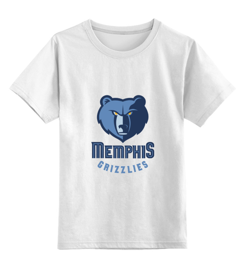 Заказать детскую футболку в Москве. Детская футболка классическая унисекс Memphis Grizzlies от BURNSHIRTS - готовые дизайны и нанесение принтов.