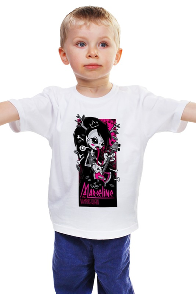 Заказать детскую футболку в Москве. Детская футболка классическая унисекс Vampire rocker girl от Leichenwagen - готовые дизайны и нанесение принтов.