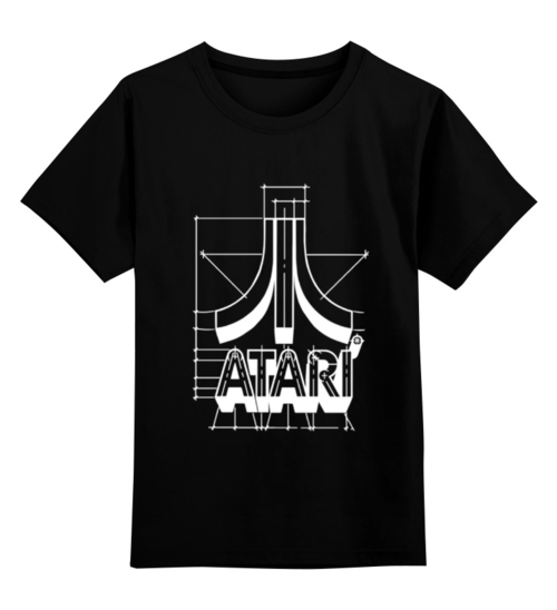 Заказать детскую футболку в Москве. Детская футболка классическая унисекс Логотип АТАРИ - ATARI logo от Мурад Мокран - готовые дизайны и нанесение принтов.