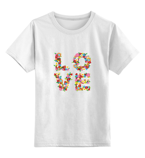 Заказать детскую футболку в Москве. Детская футболка классическая унисекс Любовь от Just kidding - готовые дизайны и нанесение принтов.