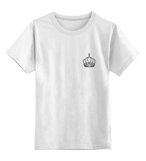 Заказать детскую футболку в Москве. Детская футболка классическая унисекс Корона от Миша Мишин - готовые дизайны и нанесение принтов.