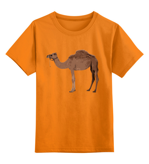 Заказать детскую футболку в Москве. Детская футболка классическая унисекс Верблюд от BAD OWL - готовые дизайны и нанесение принтов.
