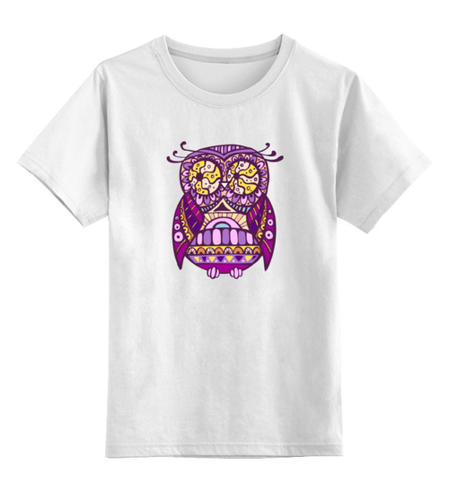 Заказать детскую футболку в Москве. Детская футболка классическая унисекс Cова, owl от coolmag - готовые дизайны и нанесение принтов.