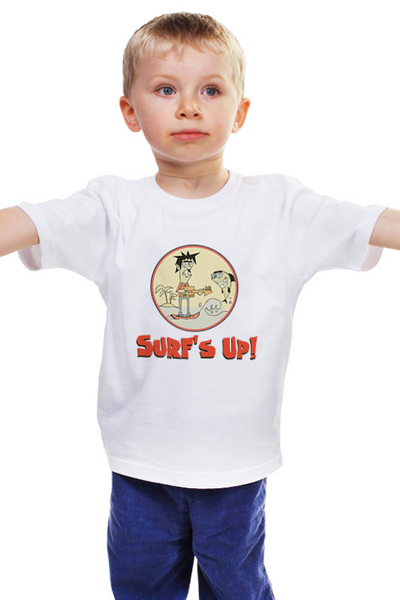 Заказать детскую футболку в Москве. Детская футболка классическая унисекс Surf's Up! от Tony Vivaldi - готовые дизайны и нанесение принтов.