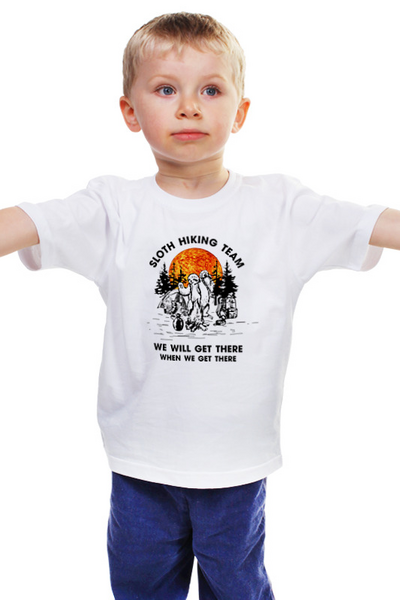 Заказать детскую футболку в Москве. Детская футболка классическая унисекс Арт туризм от Leichenwagen - готовые дизайны и нанесение принтов.