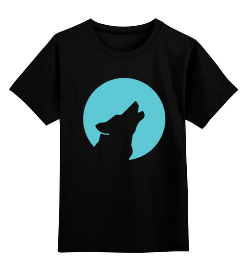 Заказать детскую футболку в Москве. Детская футболка классическая унисекс Волк (Wolf) от fanart - готовые дизайны и нанесение принтов.