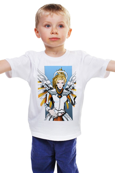 Заказать детскую футболку в Москве. Детская футболка классическая унисекс Overwatch от cherdantcev - готовые дизайны и нанесение принтов.