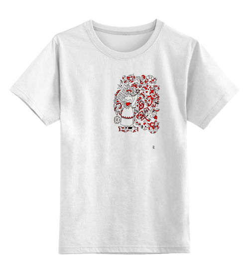 Заказать детскую футболку в Москве. Детская футболка классическая унисекс Свадьба в стиле Марка Шагала от polinauk - готовые дизайны и нанесение принтов.