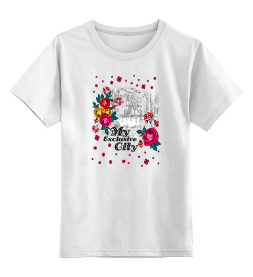 Заказать детскую футболку в Москве. Детская футболка классическая унисекс Город от Ирина - готовые дизайны и нанесение принтов.