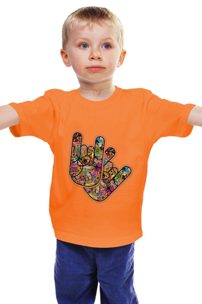 Заказать детскую футболку в Москве. Детская футболка классическая унисекс стикер от Владимир Волчков - готовые дизайны и нанесение принтов.