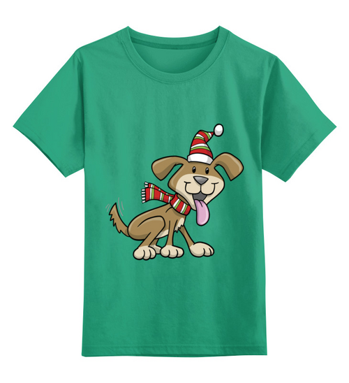 Заказать детскую футболку в Москве. Детская футболка классическая унисекс Собака от Zamula - готовые дизайны и нанесение принтов.