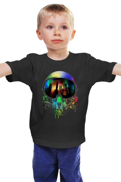 Заказать детскую футболку в Москве. Детская футболка классическая унисекс Пилот от printik - готовые дизайны и нанесение принтов.