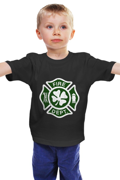 Заказать детскую футболку в Москве. Детская футболка классическая унисекс Ирландский пожарный от printik - готовые дизайны и нанесение принтов.