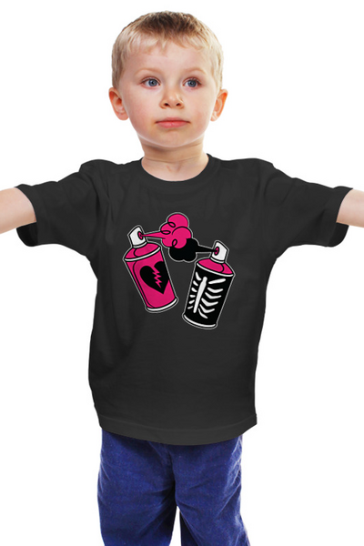 Заказать детскую футболку в Москве. Детская футболка классическая унисекс Спрей от PrintGamer  - готовые дизайны и нанесение принтов.